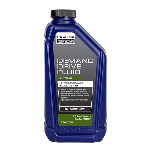Polaris All-Season Demand Drive Fluid for Front Gearcase and Centralized Clutch, Fits All Ranger, General, ATV, ACE Models, Fits Specific RZR Models, All-Terrain Formula | 2877922