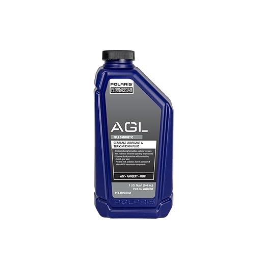 Polaris AGL Transmission Fluid and Gearcase Lubricant Full Synthetic for Off Road Vehicles with 4 Stroke Engine, Motor Oils for ATV UTV SxS Maintenance | 2878068