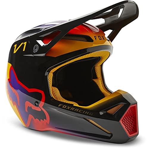 fox powersports motorcycle helmets Fox Racing V1 Toxsyk Helmet Black 2x