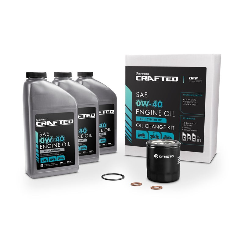 CF Moto Oil Change Kit for UFORCE 1000/1000XL, ZFORCE 950/950 SPORT, CFORCE 1000 Overland/1000 Touring/800 Touring, ZFORCE 800 Trail, ZFORCE 950 Sport/950 Sport- 4, 950 Trail, and UFORCE 800 XL/800 Trail | CF-852021-00821