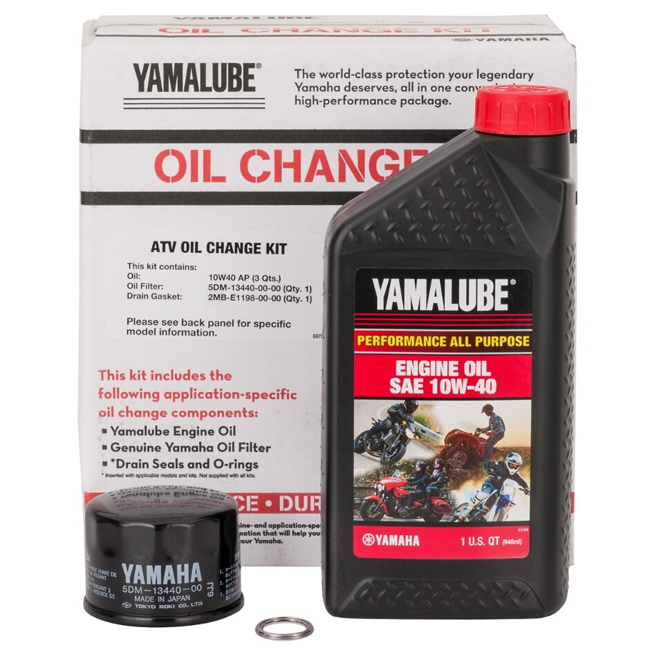 Yamaha Oil Change Kit for 2025-26 Grizzly EPS, Kodiak 450 (EPS) and Kodiak 700 (EPS) | LUB-ATVCG-KT-20