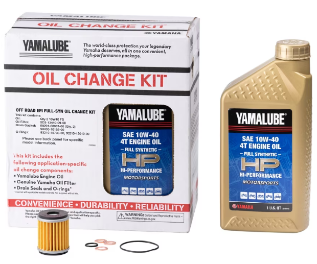 Yamaha Oil Change Kit for Full Synthetic, Hi-Performance Engines | LUB-OFFCG-KT-15