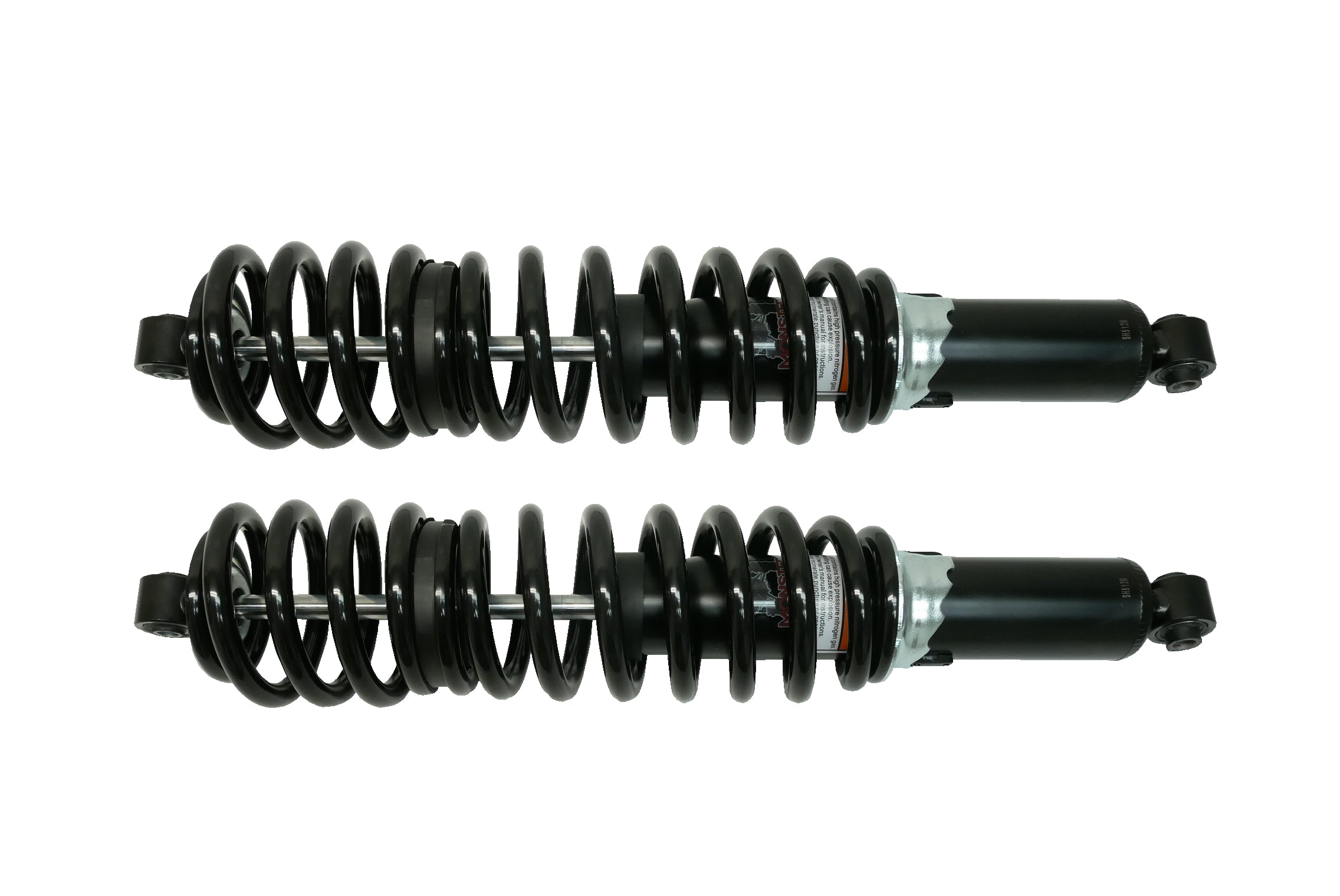 Monster Rear Shocks for Polaris 7043759, 7044093, Gas-Charged