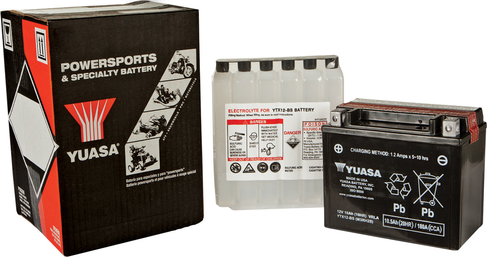 BATTERY YTX12-BS MAINTENANCE FREE by YUASA