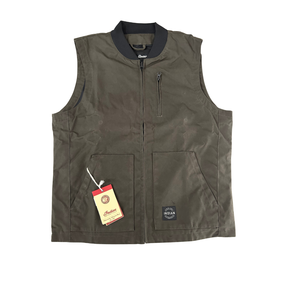 Indian Motorcycle Men's Nevada Vest Dark Green | Medium