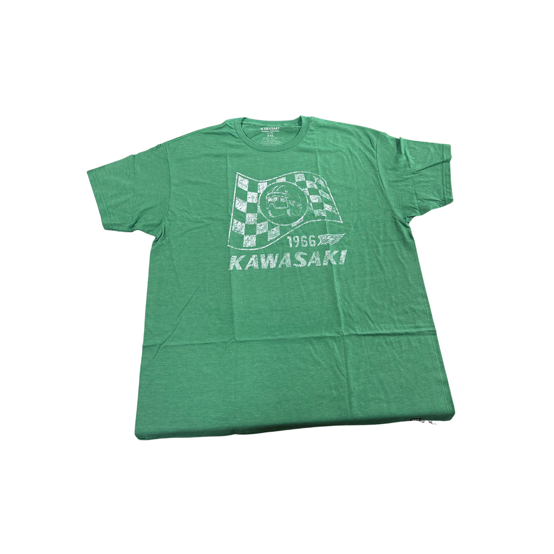 Kawasaki Heritage Flag T-Shirt – Green | 2XL