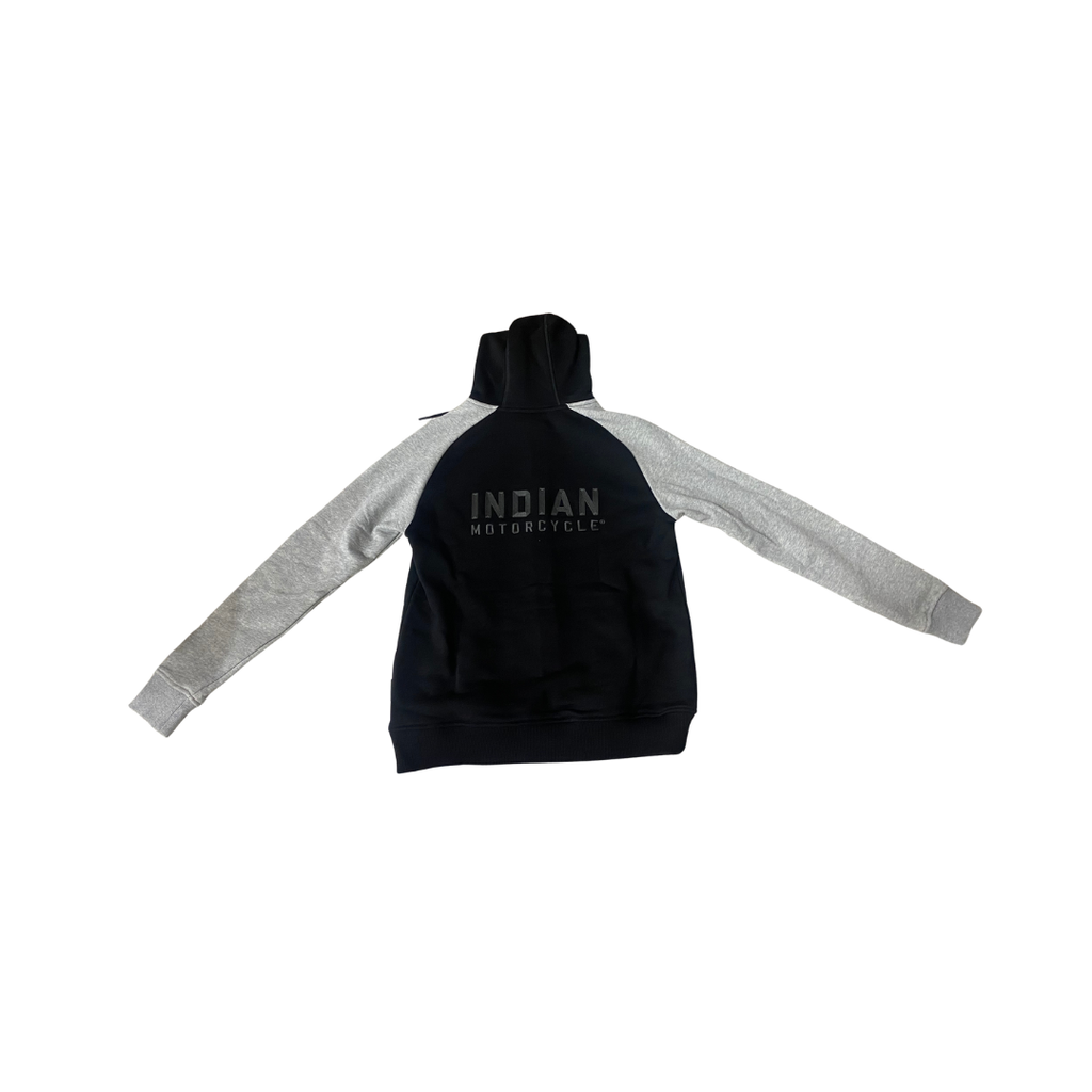 Indian Motorcycle Women’s Contrast Sleeve Hoodie Black