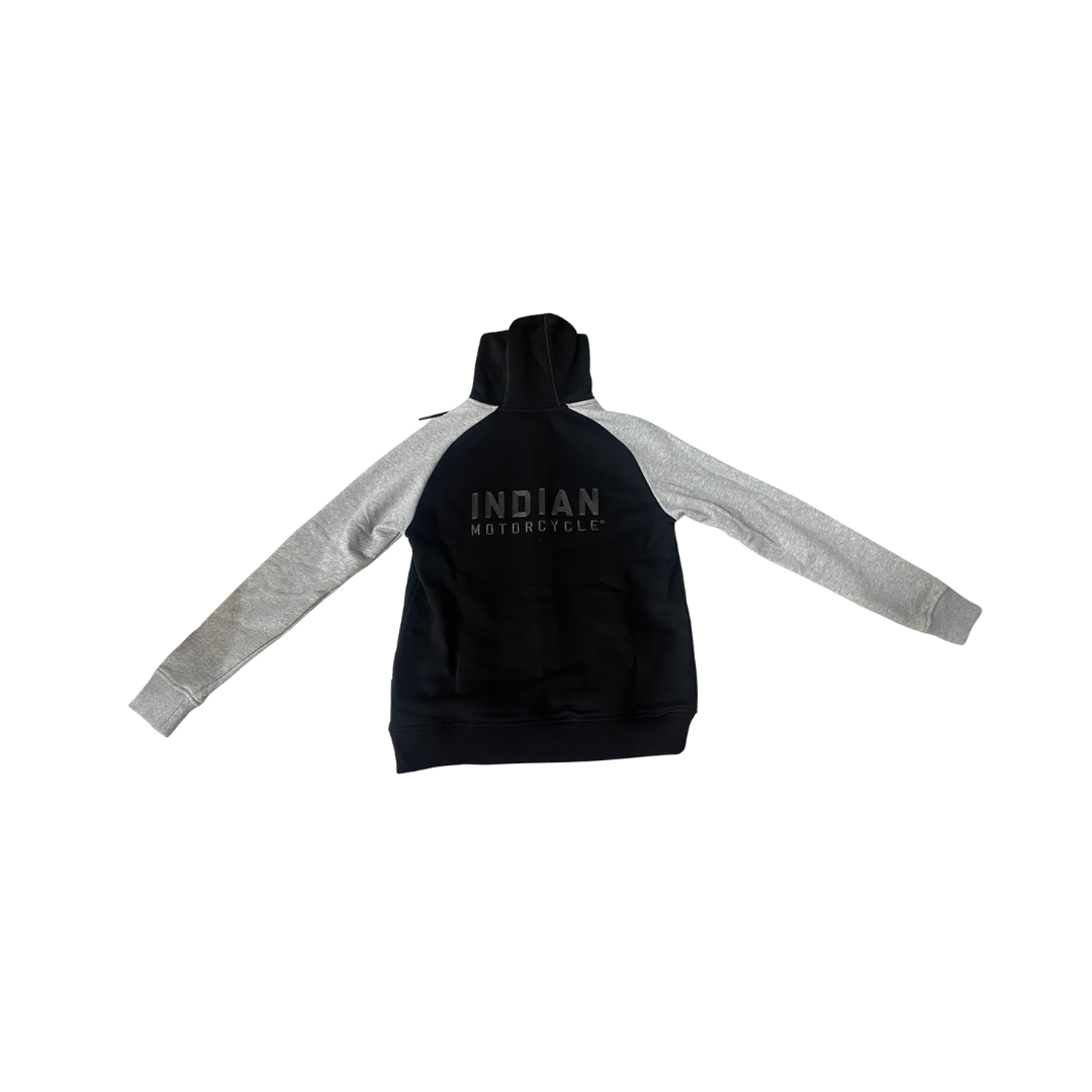 Indian Motorcycle Women’s Contrast Sleeve Hoodie Black
