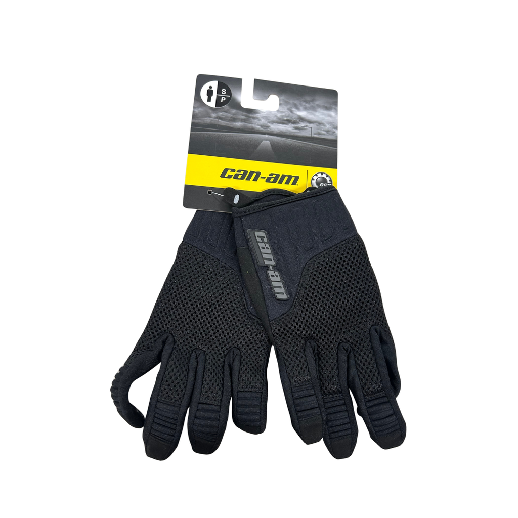 Can-Am Men’s Mesh Riding Gloves – Black