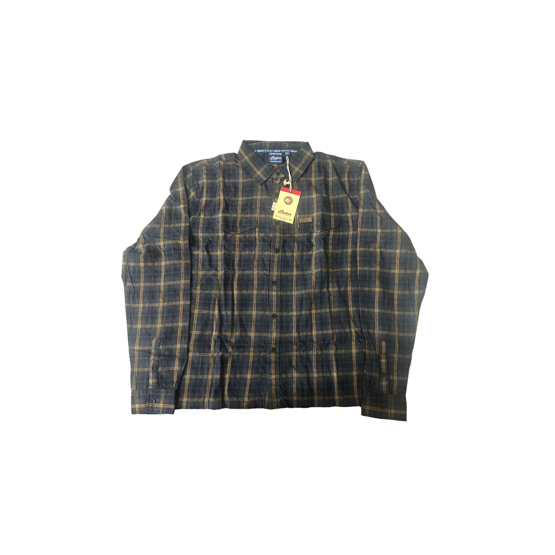 Indian Motorcycle Men's Twin Pocket Plaid Shirt | Large