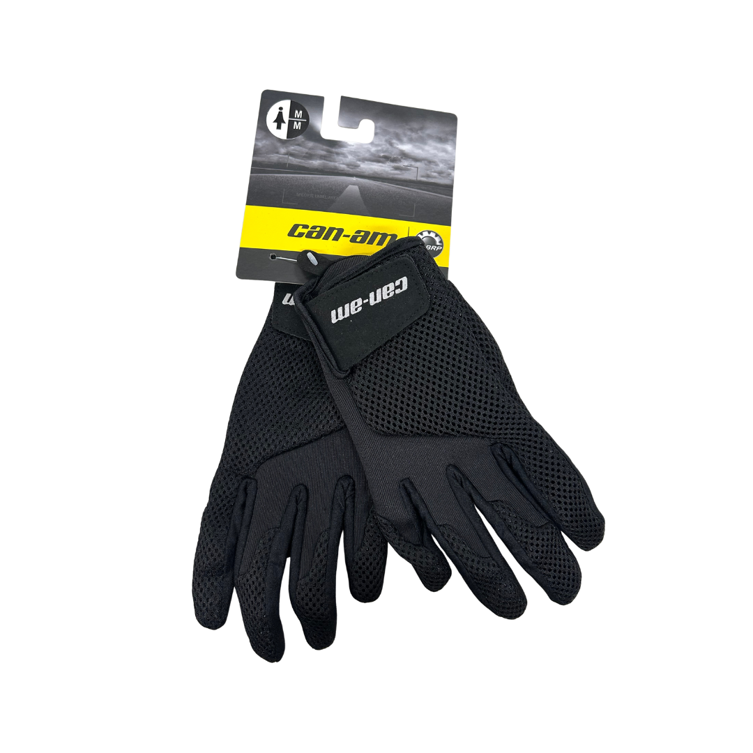 Can-Am Women’s Mesh Riding Gloves – Black