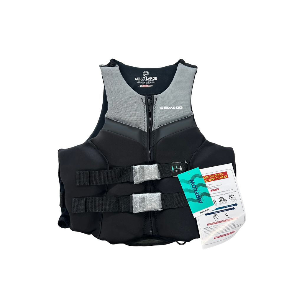 Sea-Doo Unisex Airflow PFD Life Jacket – Gray - Large