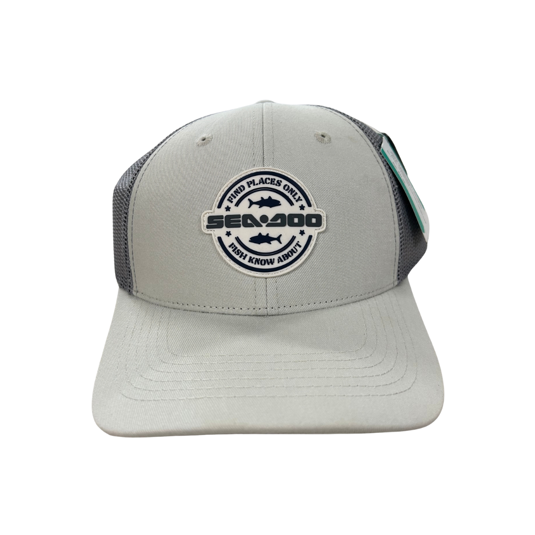 Sea-Doo Unisex Fishing Curved Mesh Cap – Magnesium – One Size