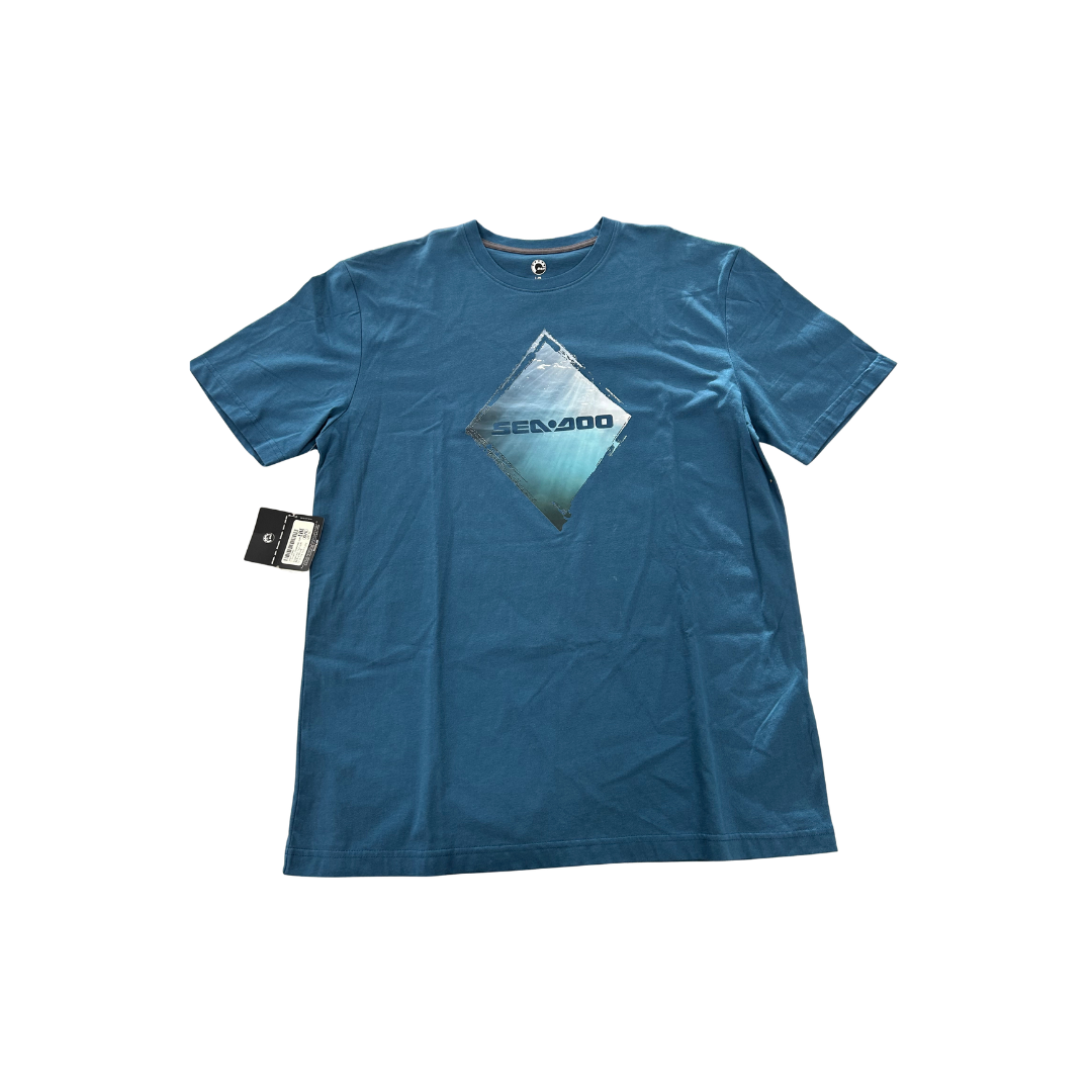 Sea-Doo Men’s Diamond T-Shirt – Blue - Large