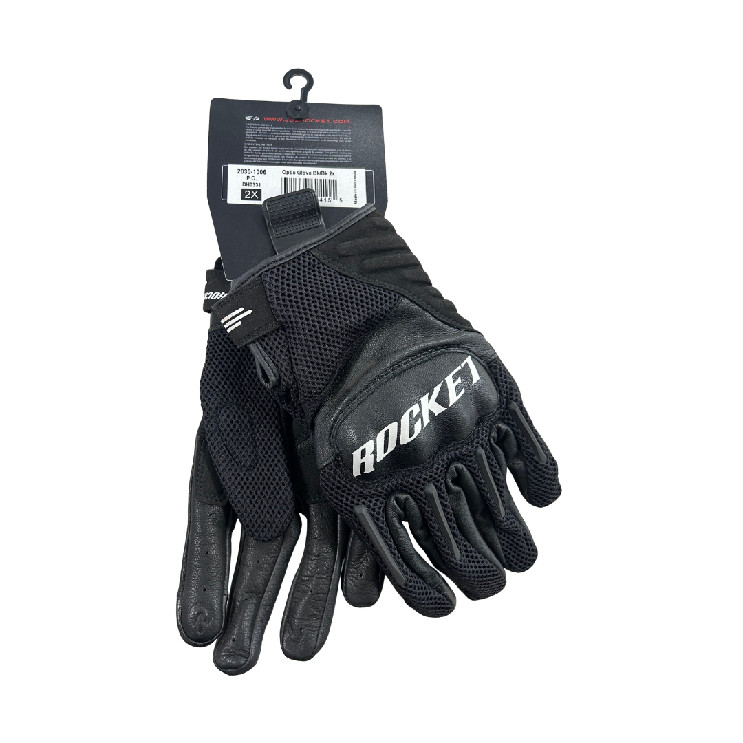 Joe Rocket Optic Mesh Motorcycle Gloves – Black