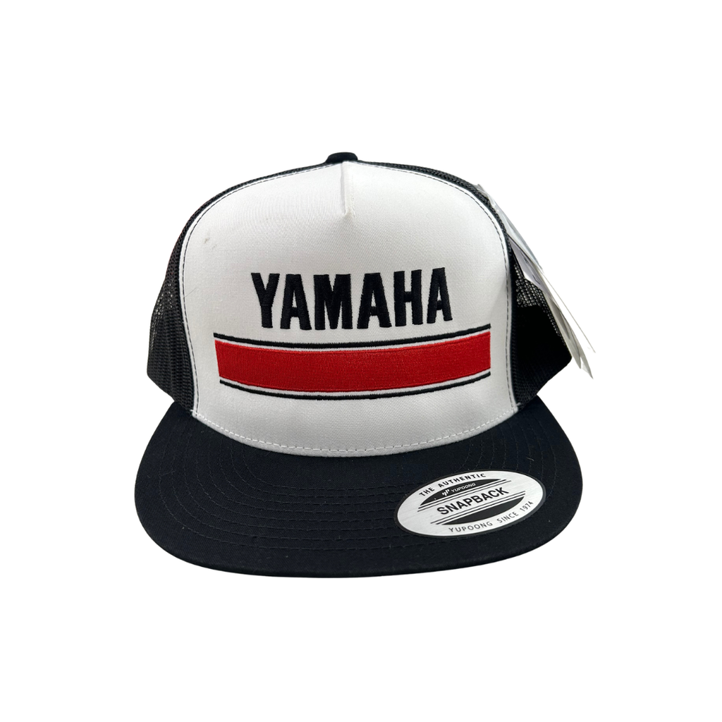 Factory Effex Yamaha Vintage Snapback Hat – White/Black