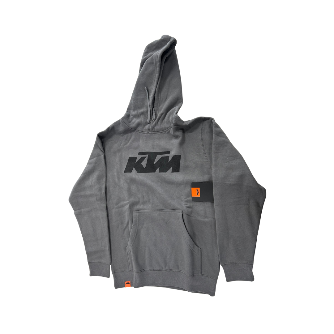 KTM Men’s Logo Pullover Hoodie – Pavement Gra