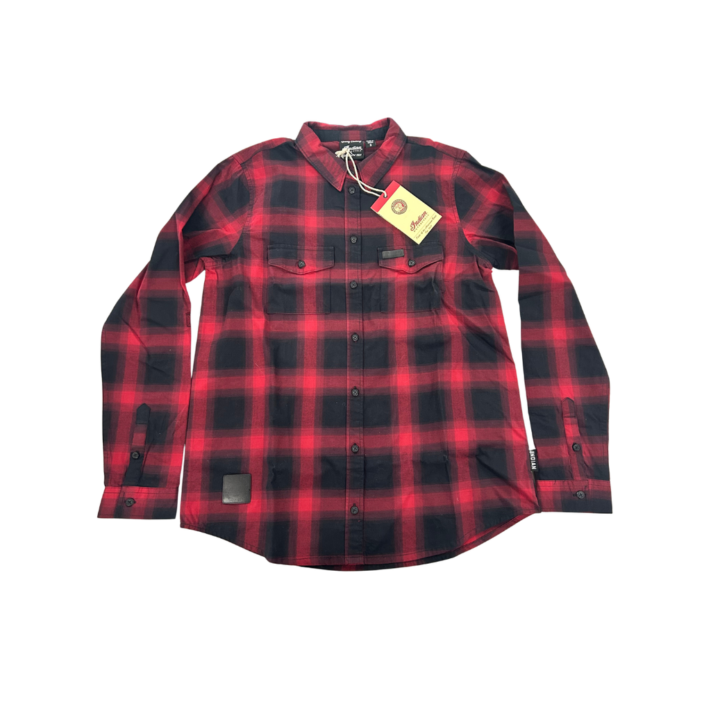 Indian Motorcycle Women’s Plaid Long Sleeve Shirt