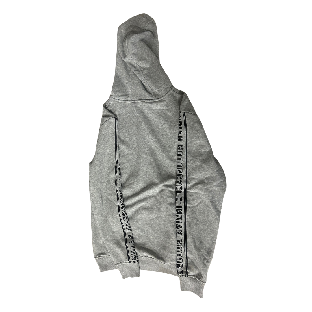 Indian Motorcycle Men's Sleeve Print Hoodie in Gray