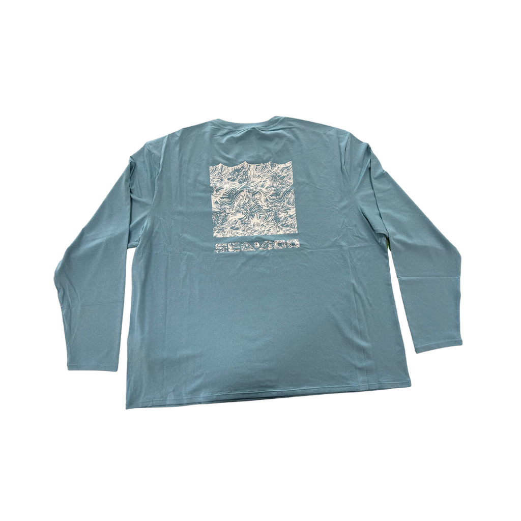 Sea-Doo Men’s UV Protection Long-Sleeve Shirt – Light Blue