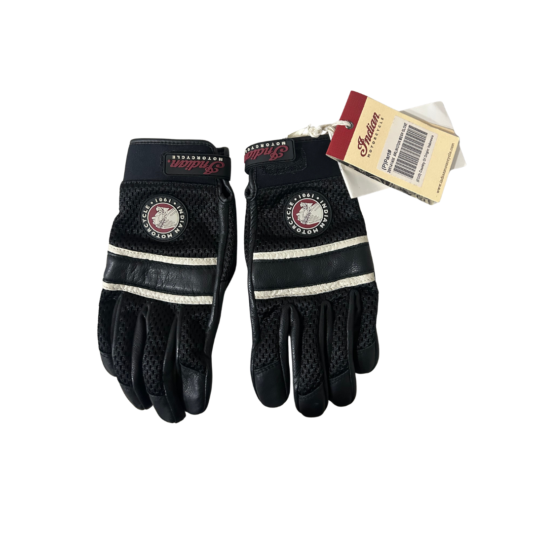 Indian Motorcycle Women's Arlington Mesh Riding Glove in Black