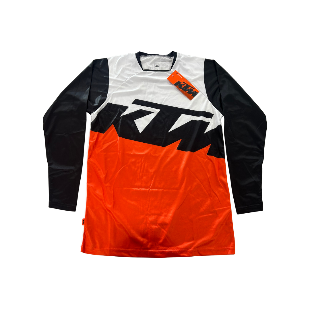 KTM Pounce Motocross Jersey – Black/White/Orange