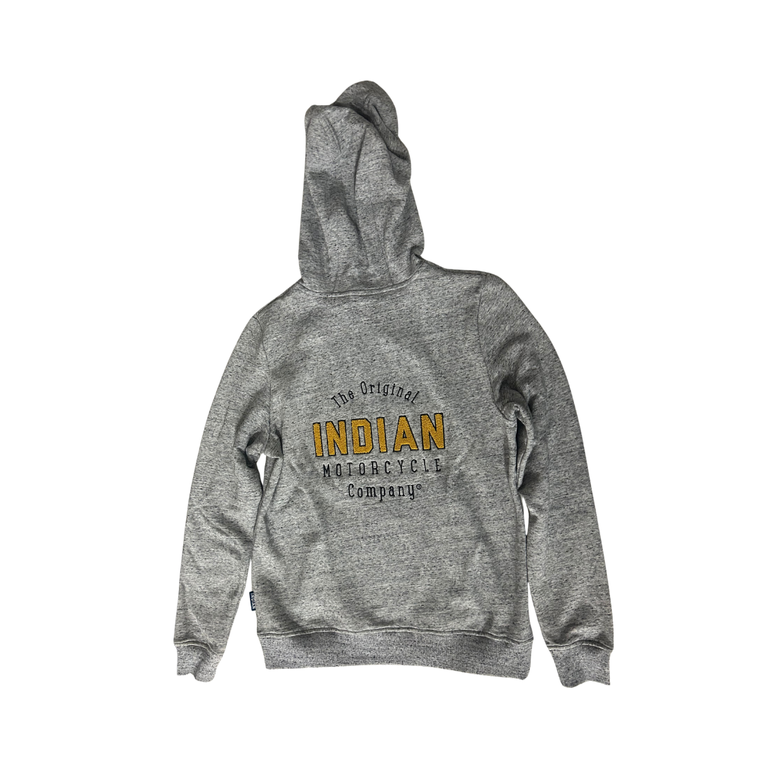 Indian Motorcycle Women's Textured Logo Hoodie in Gray | Medium