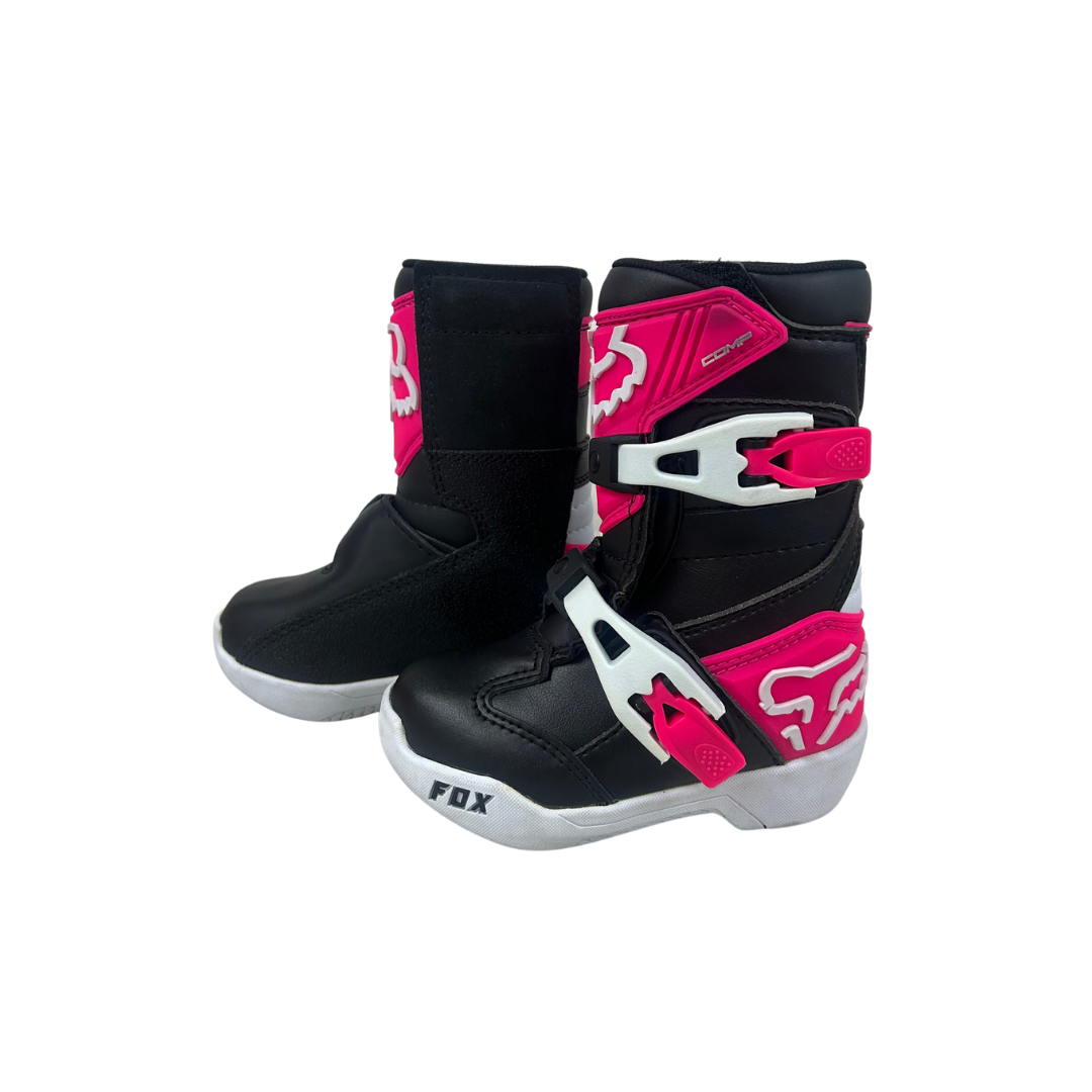 Fox Racing Kids Comp Motocross Boots - Black/Pink