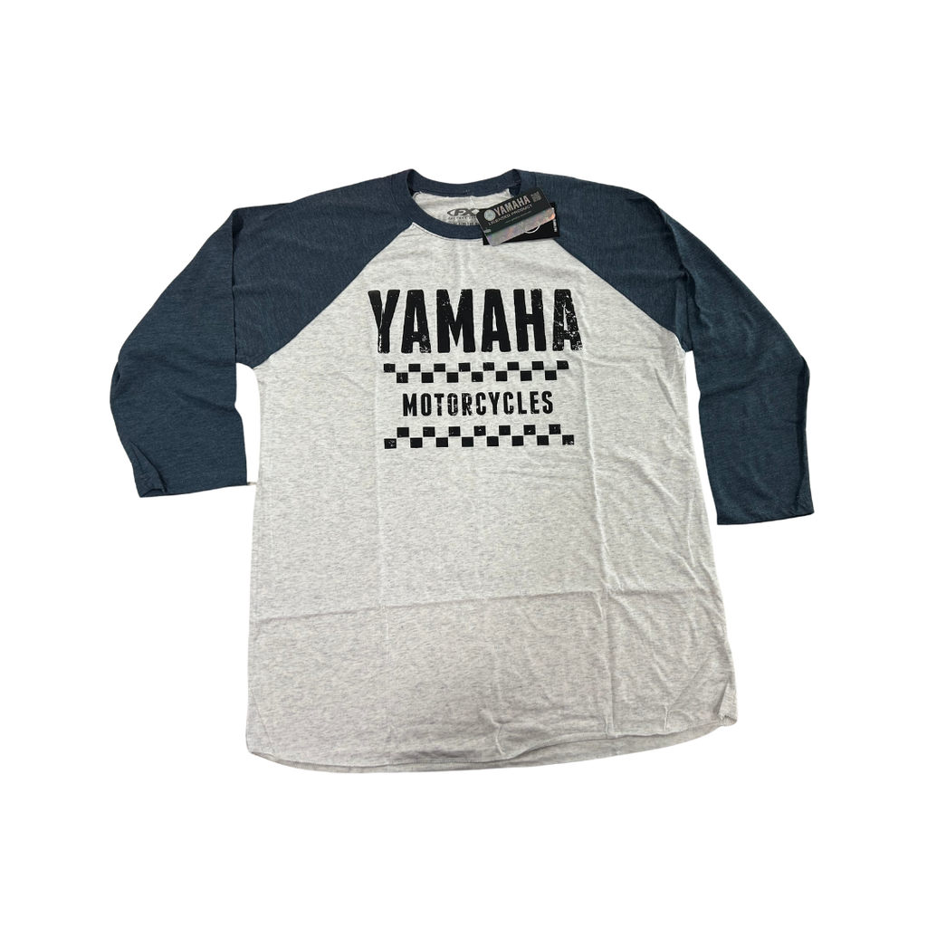 Factory Effex Yamaha Vet Baseball T-Shirt – Heather Gray/Navy