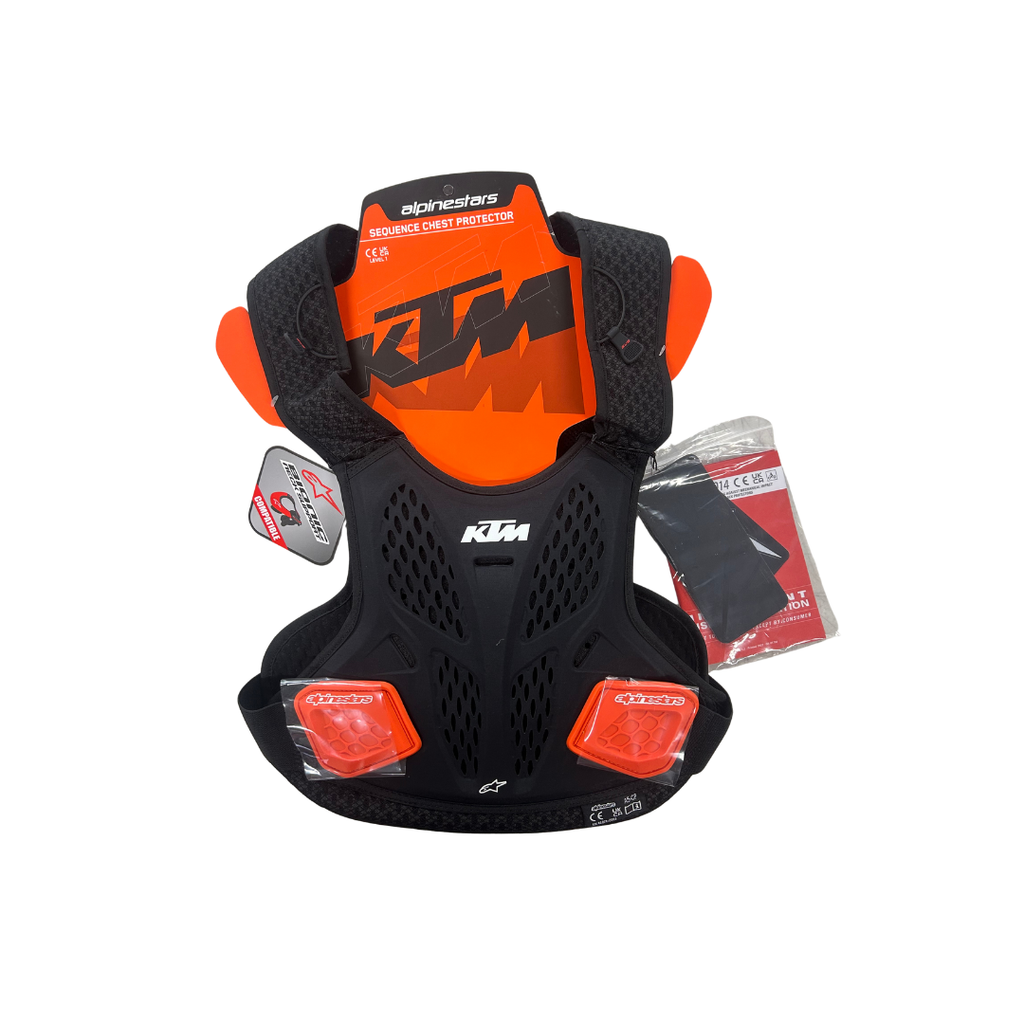 KTM Alpinestars Sequence Chest Protector – Black/Orange
