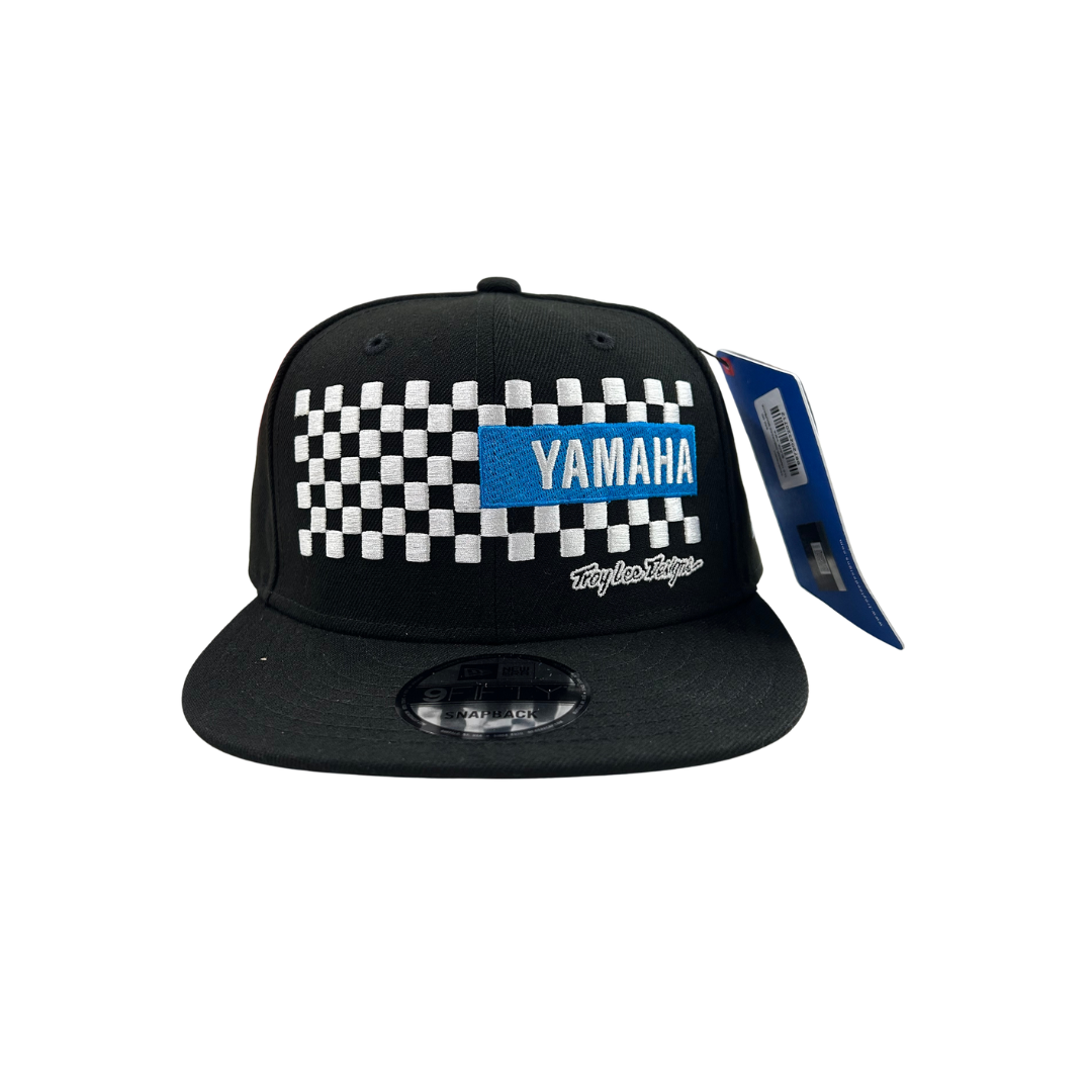 Yamaha Troy Lee Designs Checkers Snapback Hat – Black