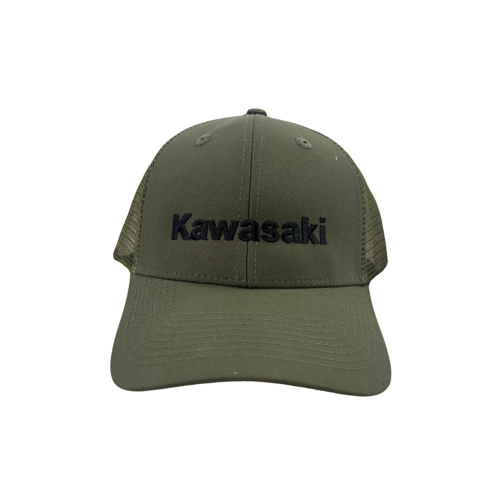 Kawasaki TrueTimber Back Mesh Cap – Olive