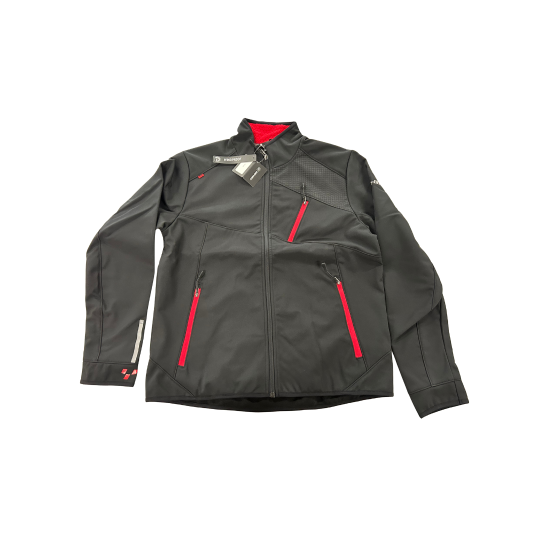 Can-Am Men’s Windproof Fleece Jacket – Black - Large