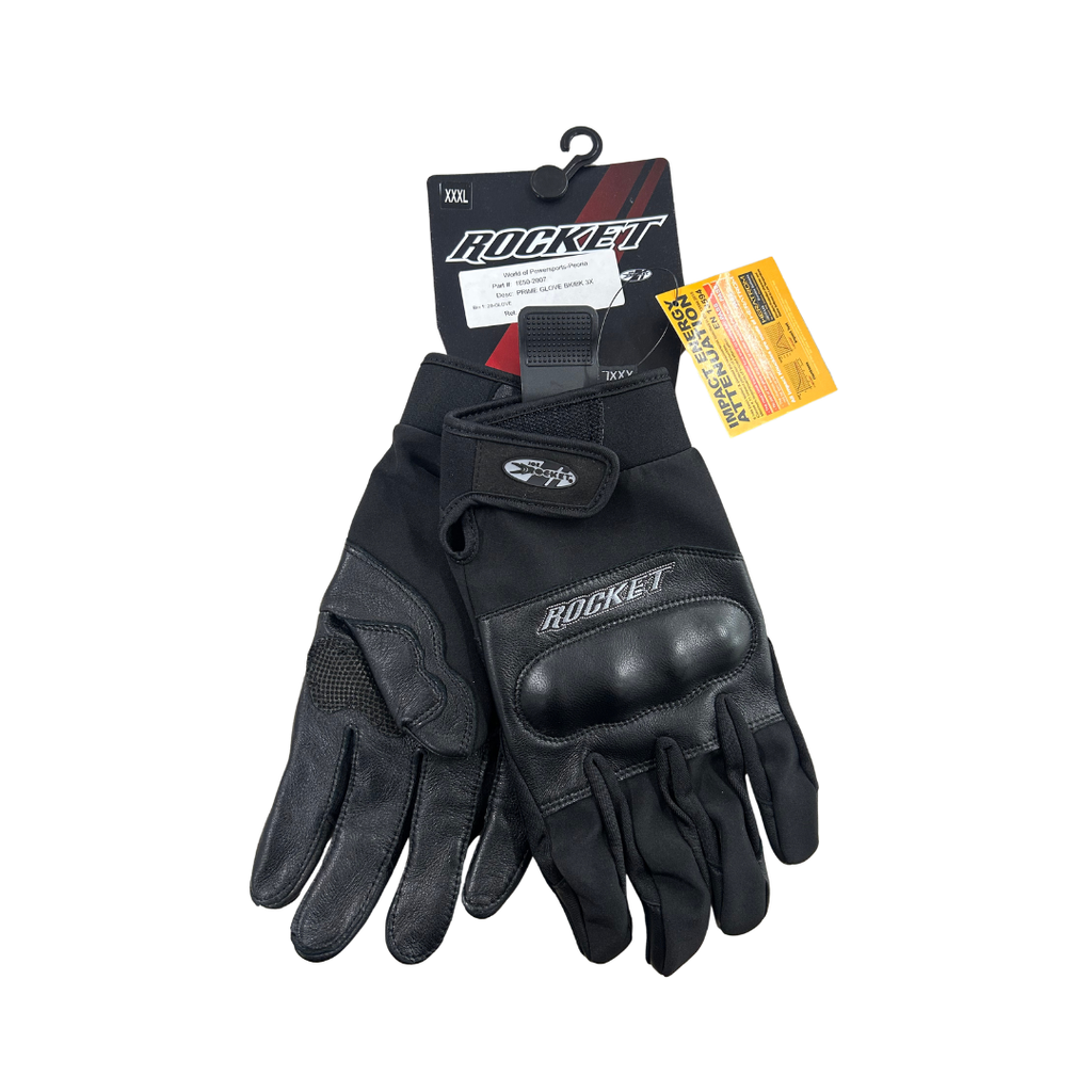 Joe Rocket Prime Motorcycle Gloves – Black | 3XL