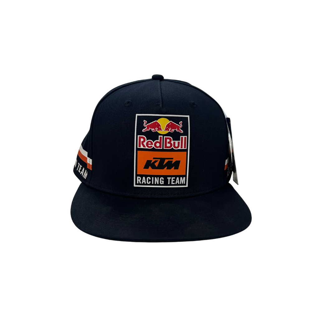 Red Bull KTM Racing Team Traction Flat-Brim Cap – Navy/Orange – One Size