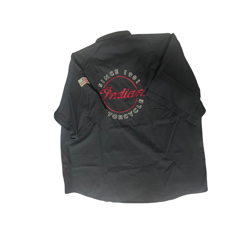 Indian Motorcycle Men's Short-Sleeve Shop Shirt