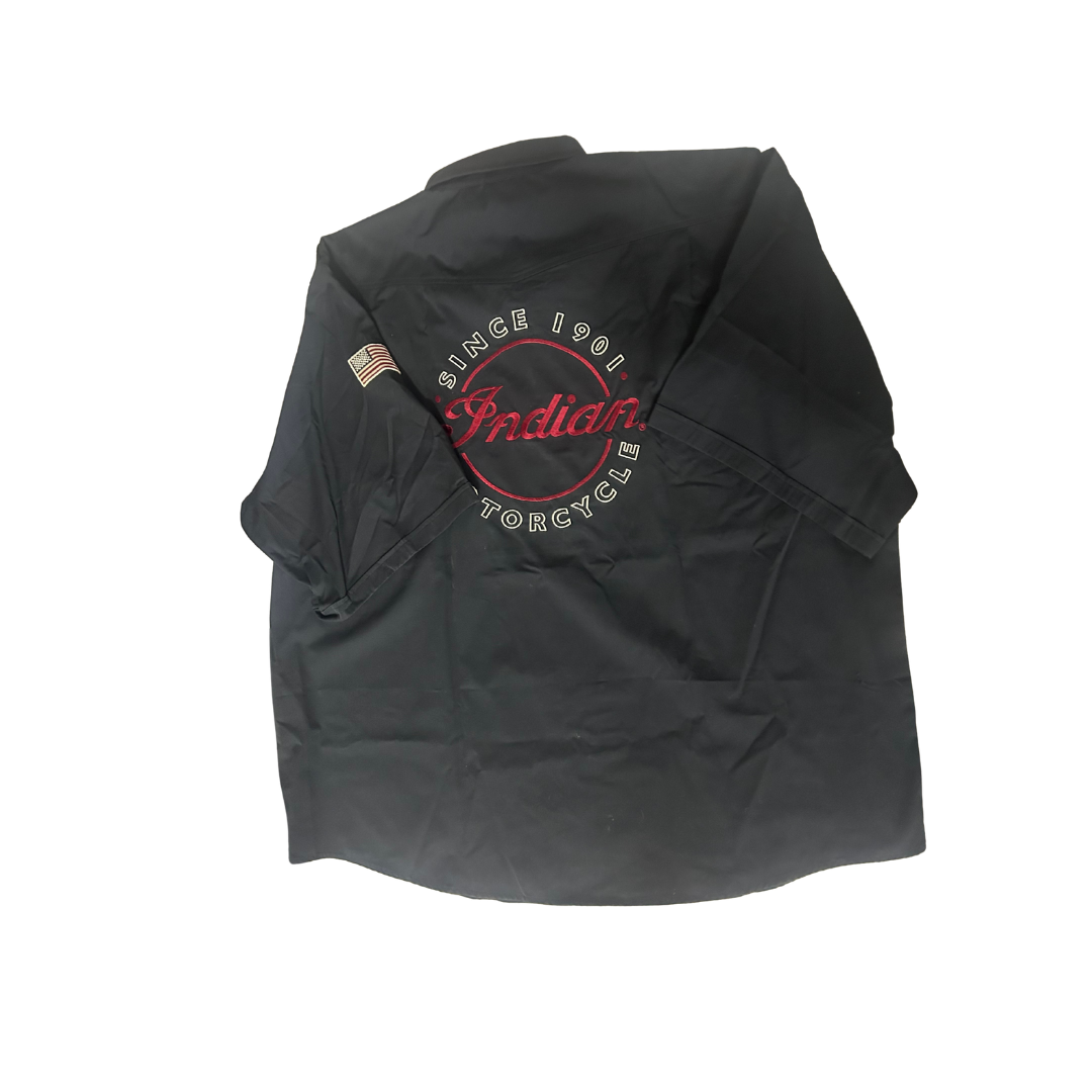 Indian Motorcycle Men's Short-Sleeve Shop Shirt