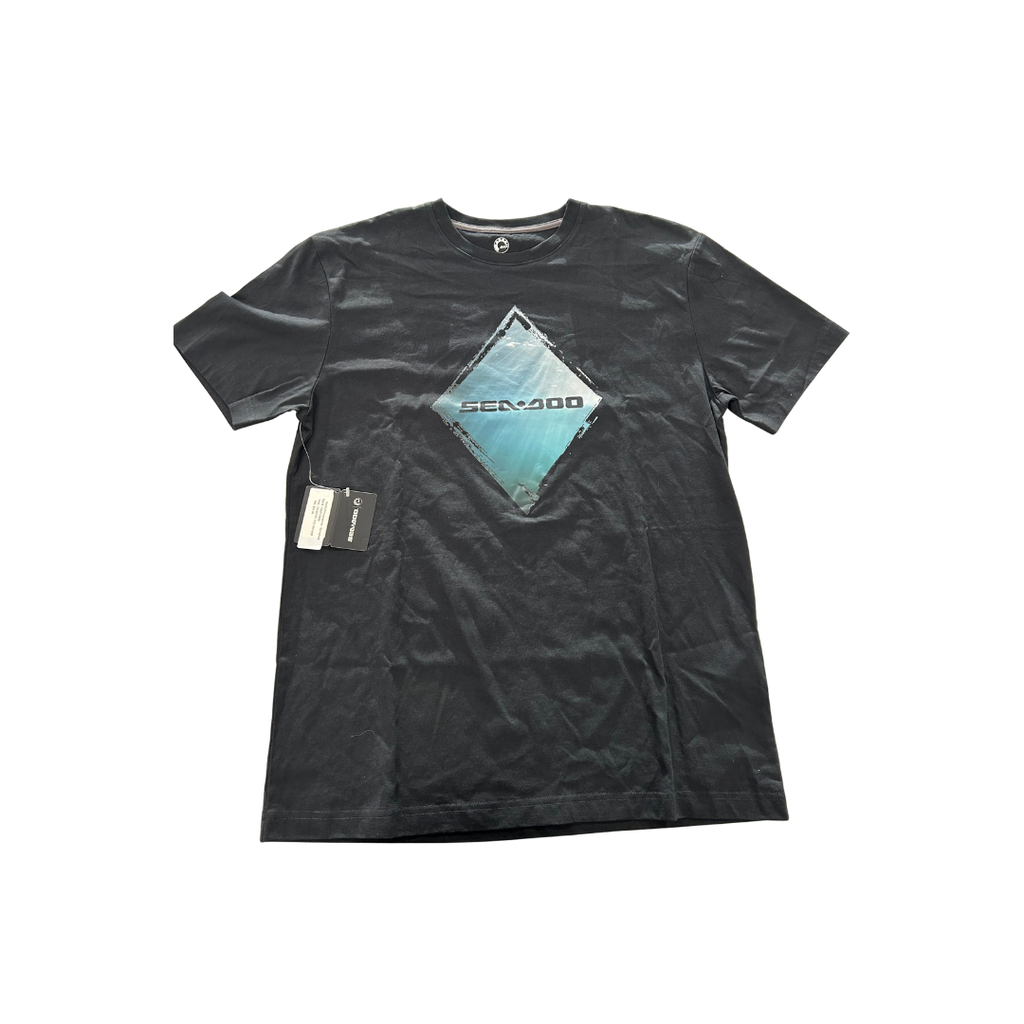 Sea-Doo Men’s Diamond T-Shirt – Black – Medium