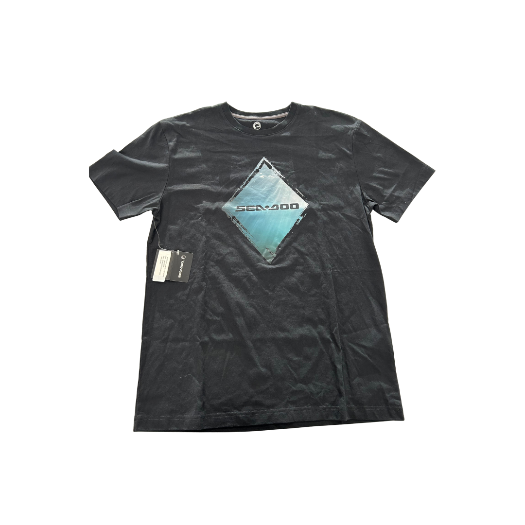 Sea-Doo Men’s Diamond T-Shirt – Black – Medium