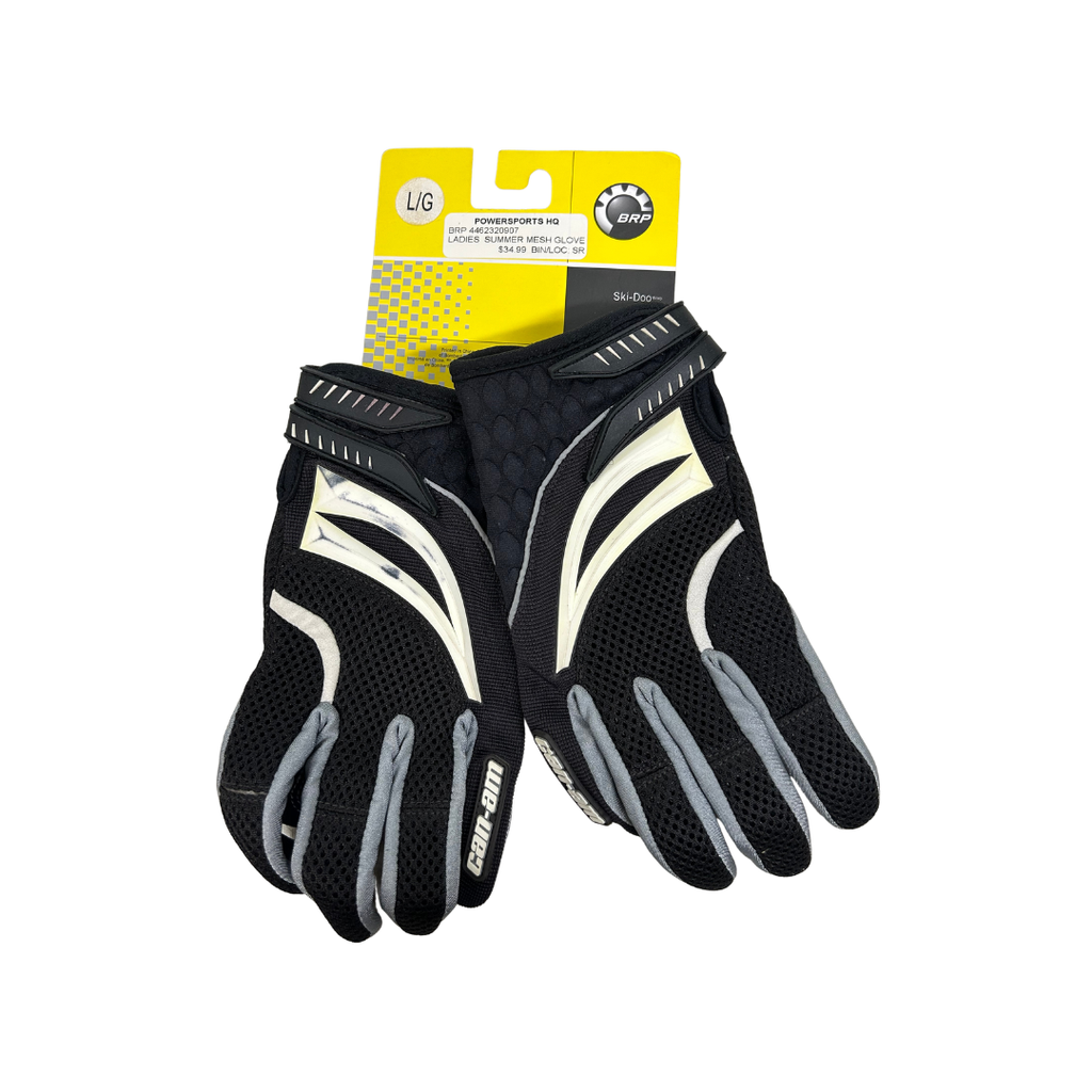 Can-Am Women’s Summer Mesh Riding Gloves – Charcoal Grey