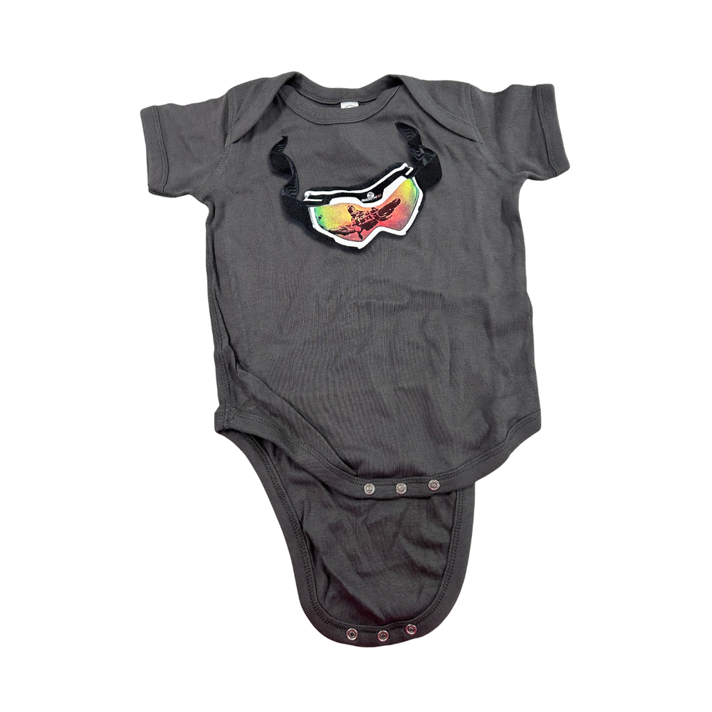 MX Goggle Infant Romper - Gray
