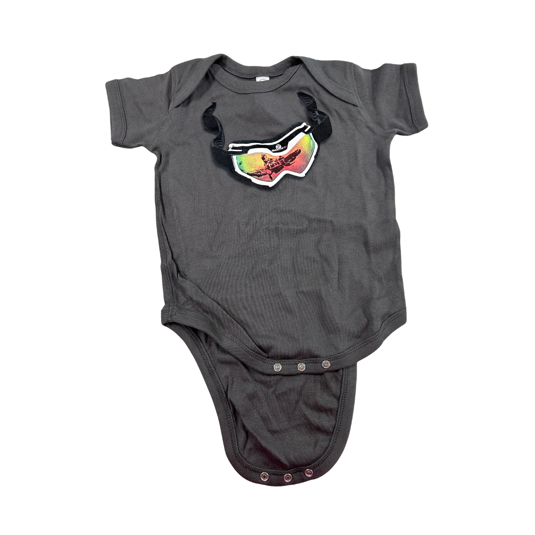 MX Goggle Infant Romper - Gray