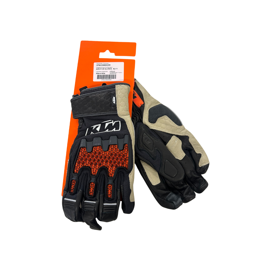 KTM ADV R V2 Adventure Gloves – Black/Grey/Orange