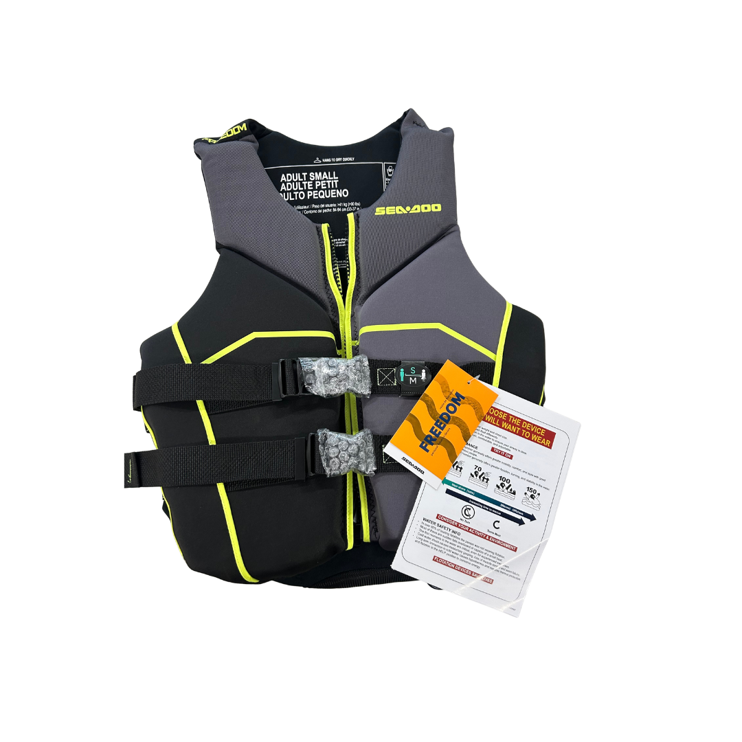 Sea-Doo Unisex Freedom PFD Life Jacket – Black – Small