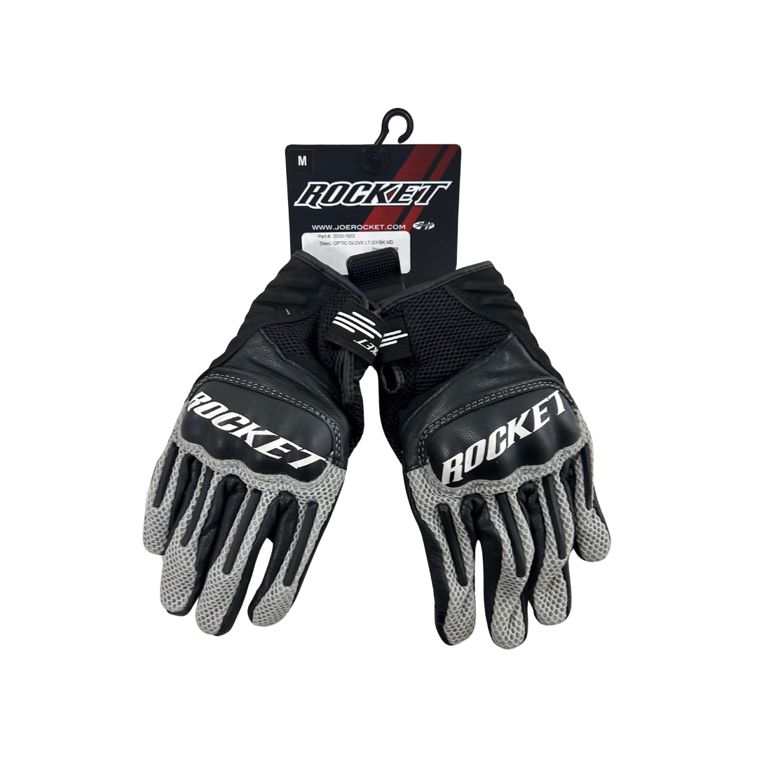Joe Rocket Optic Mesh Motorcycle Gloves – Black/Light Grey