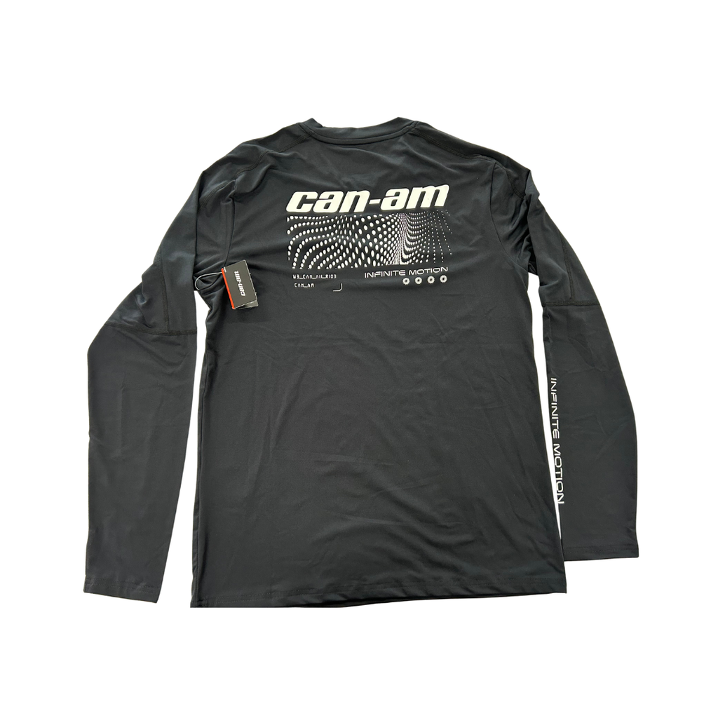 Can-Am Men’s Performance Long-Sleeve Shirt – Black