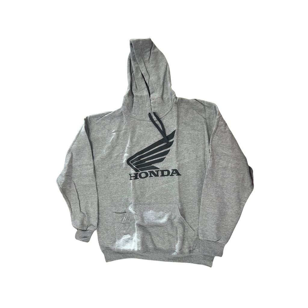 Honda Black Wing Logo Hoodie – Gray | Large
