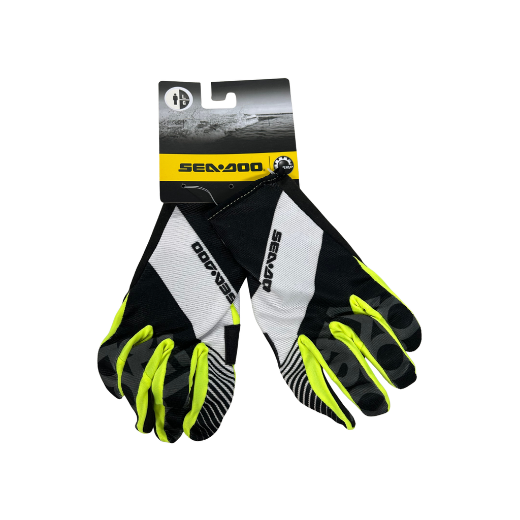 Sea-Doo Unisex Attitude Full-Finger Gloves – Black - Large