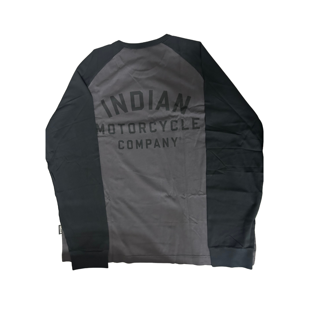 Indian Motorcycle Men’s IMC Raglan Tee – Charcoal