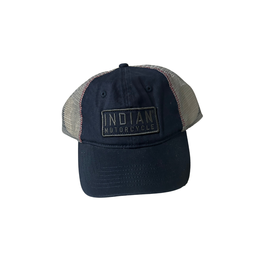 Indian Motorcycle Block Patch Trucker Hat